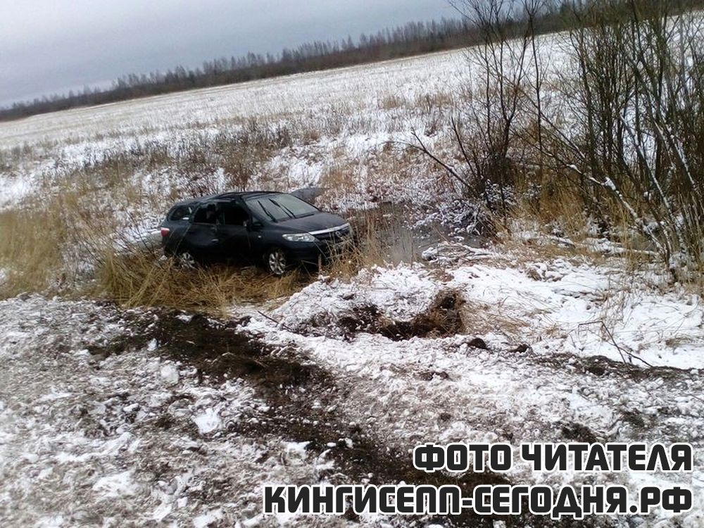 Не чищенные дороги стали причиной ДТП под Кингисеппом. Фото